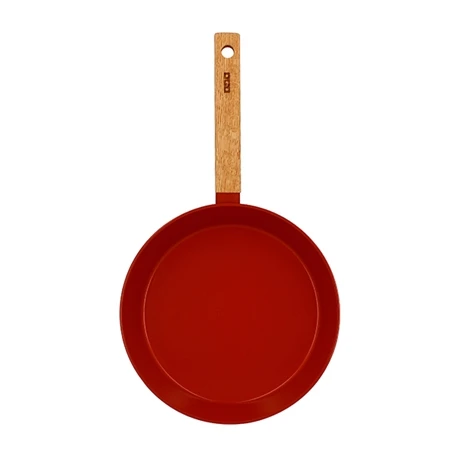 Poêle Ector Induction Aluminium Revêtu Manche En Bois 24 Cm Rouge 2 Poêle Ector Induction Aluminium Revêtu Manche En Bois 24 Cm Rouge – Image 2