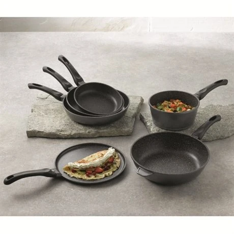 Sauteuse Et Couvercle Revêtement Dur Comme La Pierre 24 Cm 2 Sauteuse Et Couvercle Revêtement Dur Comme La Pierre 24 Cm – Image 2