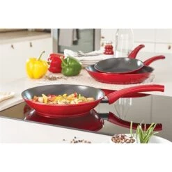 Lot De 3 Poêles Antiadhérentes Prestige Rubis 20, 24 Et 28 Cm -Kitchen Aid Boutique 13920 2 3 Lot de 3 poeles antiadherentes Prestige Rubis 20 24 et 28 cm Mathon