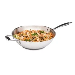 Lot Wok Tout Inox Et Couvercle Verre 30 Cm Excell'Inox -Kitchen Aid Boutique 209005 2 1 Lot wok tout inox et couvercle verre 30 cm Excell Inox Mathon