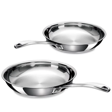 BEKA Lot De 2 Poêles Inox 20 Et 26 Cm Chef 1 BEKA Lot De 2 Poêles Inox 20 Et 26 Cm Chef