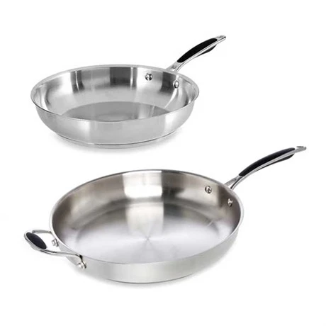 Lot De 2 Poêles Tout Inox Excell’Inox 28 Et 32 Cm 1 Lot De 2 Poêles Tout Inox Excell’Inox 28 Et 32 Cm