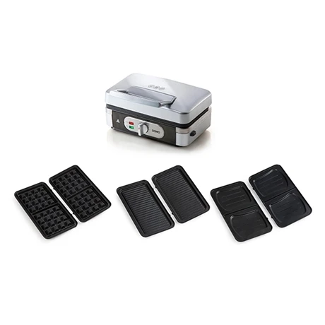 Domo Appareil 3 En 1 Grill, Gaufrier Et Croque-monsieur 30 Cm 1000 W DO9136C 1 Domo Appareil 3 En 1 Grill, Gaufrier Et Croque-monsieur 30 Cm 1000 W DO9136C