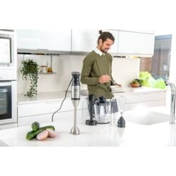 Taurus Mixeur Plongeant Acier Inoxydable 1200 W 1L 7 Taurus Mixeur Plongeant Acier Inoxydable 1200 W 1L -Kitchen Aid Boutique 760350 2 2 Mixeur plongeant acier inoxydable 1200 W 1L Taurus