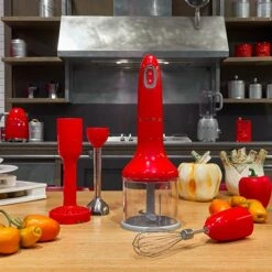 Smeg Mixeur Plongeant Avec Accessoires 700 W HBF22RDEU Rouge 6 Smeg Mixeur Plongeant Avec Accessoires 700 W HBF22RDEU Rouge -Kitchen Aid Boutique 760366 1 1 Mixeur plongeant avec accessoires 700 W HBF22RDEU rouge Smeg