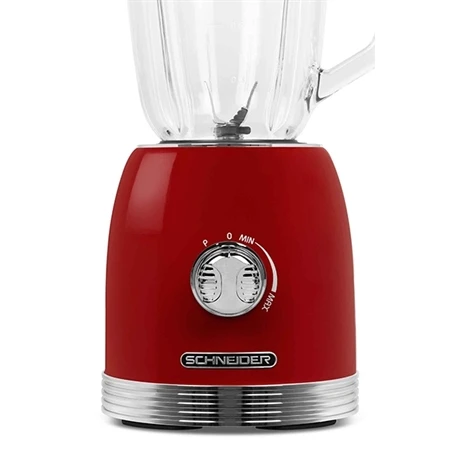 Schneider® Blender Vintage 1,5 L 800 W SCBL15R Rouge 3 Schneider® Blender Vintage 1,5 L 800 W SCBL15R Rouge – Image 3